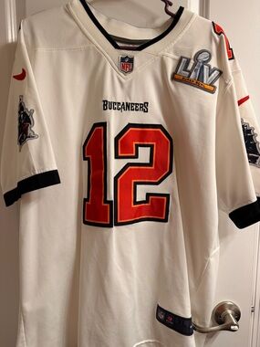 Tampa Bay Buccaneers Tom Brady White NFL Jersey - Super Bowl LV Patch XL